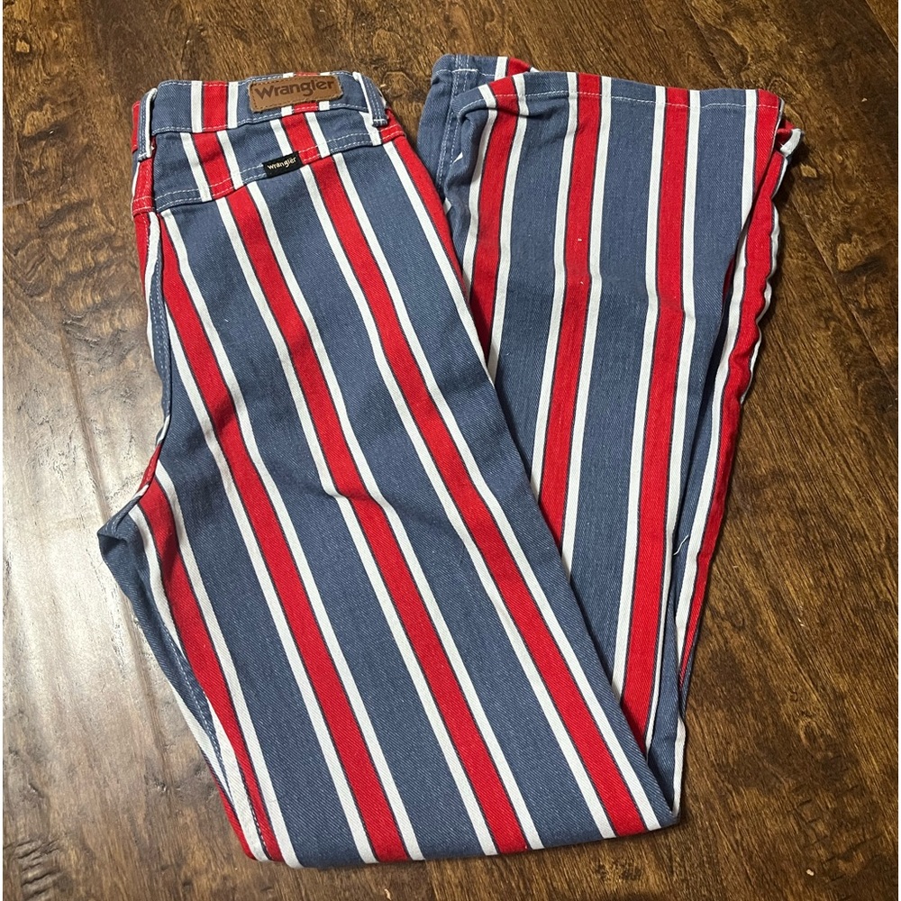 Red white and blue wranglers